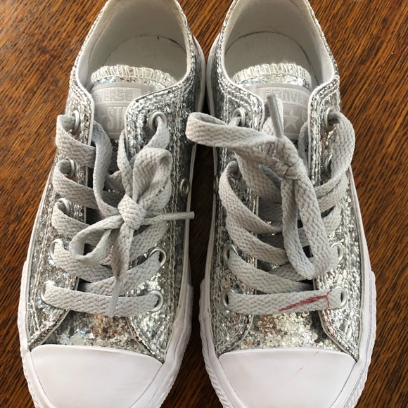 Silver glitter Converse - Picture 2 of 3